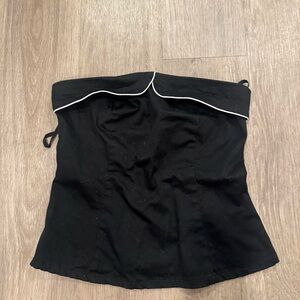 Heart Moon Star Black Corset Top